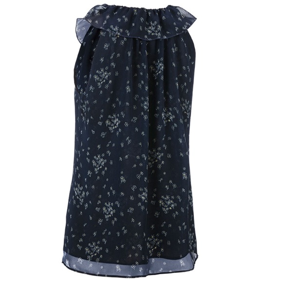 cabi NWT Ever Top, Navy Bouquet, SMALL, Fall 20 - Picture 2 of 6